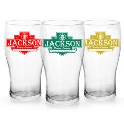 BarProducts.com CUSTOMIZABLE - 20oz Imperial Pub Glass - Brewing Company Badge