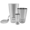 BarProducts.com BarConic® Stainless Steel Shaker Set With Ring Design - 4 Piece Bar Sets & Package Specials