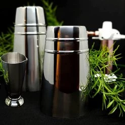 BarProducts.com BarConic® Stainless Steel Shaker Set With Ring Design - 4 Piece Bar Sets & Package Specials 3 BarProducts.com BarConic® Stainless Steel Shaker Set With Ring Design - 4 Piece Bar Sets & Package Specials