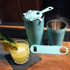 BarProducts.com Bartending Bar Sets SeaFoam Blue Bar Set - 4 Pieces 4 BarProducts.com Bartending Bar Sets SeaFoam Blue Bar Set - 4 Pieces