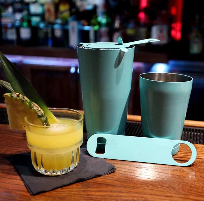 qq-seafoam-set-seamfoam-blue-4-piece-shaker-set-bar.jpg BarProducts.com Bartending Bar Sets SeaFoam Blue Bar Set - 4 Pieces