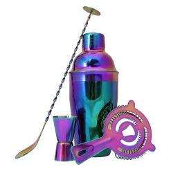 BarProducts.com Rainbow 4 Piece Barware Set BAR TOOLS