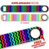 BarProducts.com Kolorcoat™ 11" Long COLOSSAL™ Speed Bottle Opener – Rainbow Zig Zag Bartending Bottle Openers 2 BarProducts.com Kolorcoat™ 11" Long COLOSSAL™ Speed Bottle Opener – Rainbow Zig Zag Bartending Bottle Openers