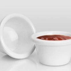 BarProducts.com White Melamine Ramekin – 3 Ounce (89ml) Serving Supplies