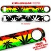 BarProducts.com Bartending Bottle Openers Kolorcoat™ 11" Long COLOSSAL™ Speed Bottle Opener – Rasta