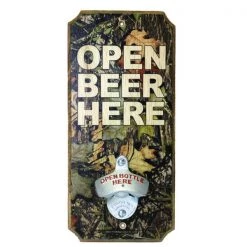 BarProducts Handcrafted Woodshop Made In The USA CAMO - Wall Mounted Wood Plaque Bottle Openers
