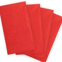 BarProducts.com BarConic® 15” X 17” 2-PLY Colored Paper Dinner Napkins – RED – Pack Of 100