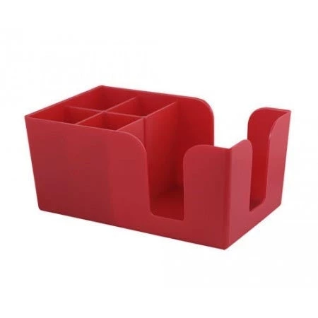 red-bar-caddy-1_1.jpg BarProducts.com Super Savers Bar Caddy - 5 Compartment - Color Options