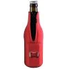 BarProducts.com Unique Bottle Openers Neoprene Bottle Cooler W/ Bottle Opener - Red