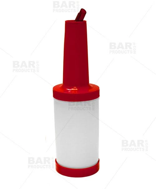red-pro-flow-juice-pourer-1-quart.jpg BarProducts.com Super Savers Juice Pourers - Complete Pro Flow - Quart - Color Options