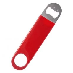 BarProducts.com Speed Bottle Opener / Bar Key - Red Vinyl Rubber Grip