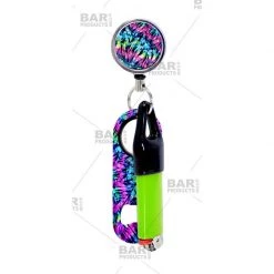 BarProducts.com Kolorcoat™ Mini Opener, Reel And Lighter Leash® Clug SET - Tie Dye Bartending Bottle Openers