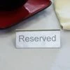 BarProducts.com Stainless Steel Tabletop Reserved Sign KITCHEN, DINING & SERVICE