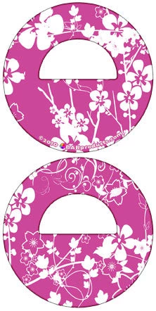 BarProducts.com Round Bottle Opener - Pink And White Flowers