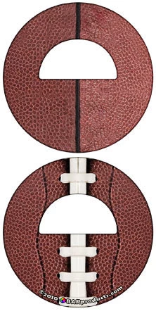 BarProducts.com Round Bottle Opener - Football Pattern