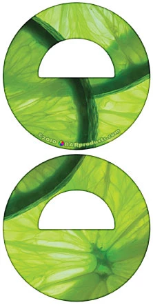 BarProducts.com Round Bottle Opener - Lime Pattern HOME BAR & GIFTS