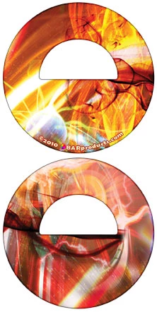 BarProducts.com Round Bottle Opener - Psych Pattern HOME BAR & GIFTS