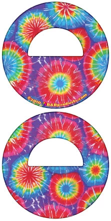 BarProducts.com HOME BAR & GIFTS Round Bottle Opener - Tie Dye