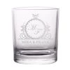 BarProducts.com Together Forever 2 - CUSTOMIZABLE BarConic® Old Fashioned Rocks Glass