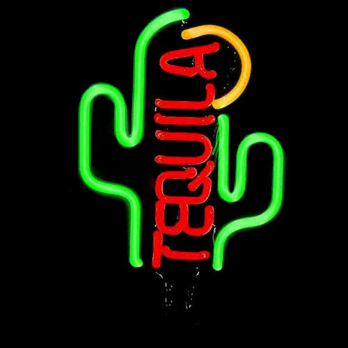 rollover_4.jpg BarProducts.com BAR DECOR Tequila Cactus Neon Sculpture