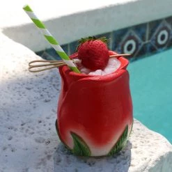 BarProducts.com BarConic® Tiki Drinkware - Rose Petal - 12 Oz.