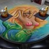 Bar Products Blonde Mermaid Round Wooden Table Top - Two Sizes Available Featured Artists 2 Bar Products Blonde Mermaid Round Wooden Table Top - Two Sizes Available Featured Artists