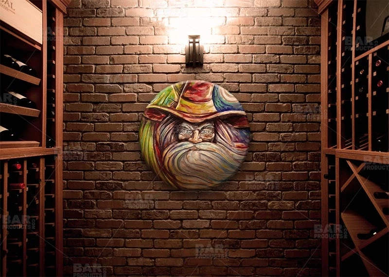 round-table-top-with-featured-artist-brian-mohr-wizard-bpc-2.jpg BarProducts.com Featured Artists The Wizard Round Wooden Table Top - Two Sizes Available