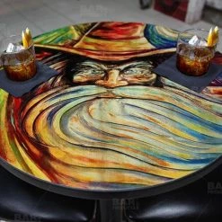 BarProducts.com Featured Artists The Wizard Round Wooden Table Top - Two Sizes Available