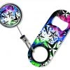 BarProducts.com Bartending Bottle Openers Kolorcoat™ Mini Opener With Retractable Reel - Rock Star Blue