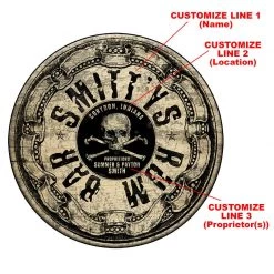 BarProducts.com CUSTOMIZABLE Wooden Table Top - Rum Bar Design - Two Sizes Available