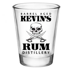 BarProducts.com CUSTOMIZABLE - 1.75oz Clear Shot Glass - Rum Distillery BAR SUPPLIES