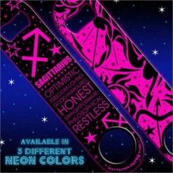 BarProducts.com Kolorcoat™ NEON Zodiac Speed Bottle Opener - SAGITTARIUS Bartending Bottle Openers