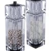 BarProducts.com KITCHEN, DINING & SERVICE Salt And Pepper Mill - 6 Inch Clear Acrylic