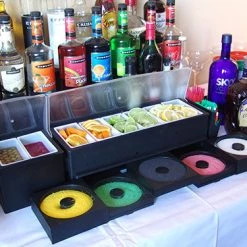 BarProducts.com BAR SUPPLIES Salt / Glass Rimmer And Garnish Center - Options Available