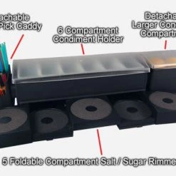 BarProducts.com BAR SUPPLIES Salt / Glass Rimmer And Garnish Center - Options Available
