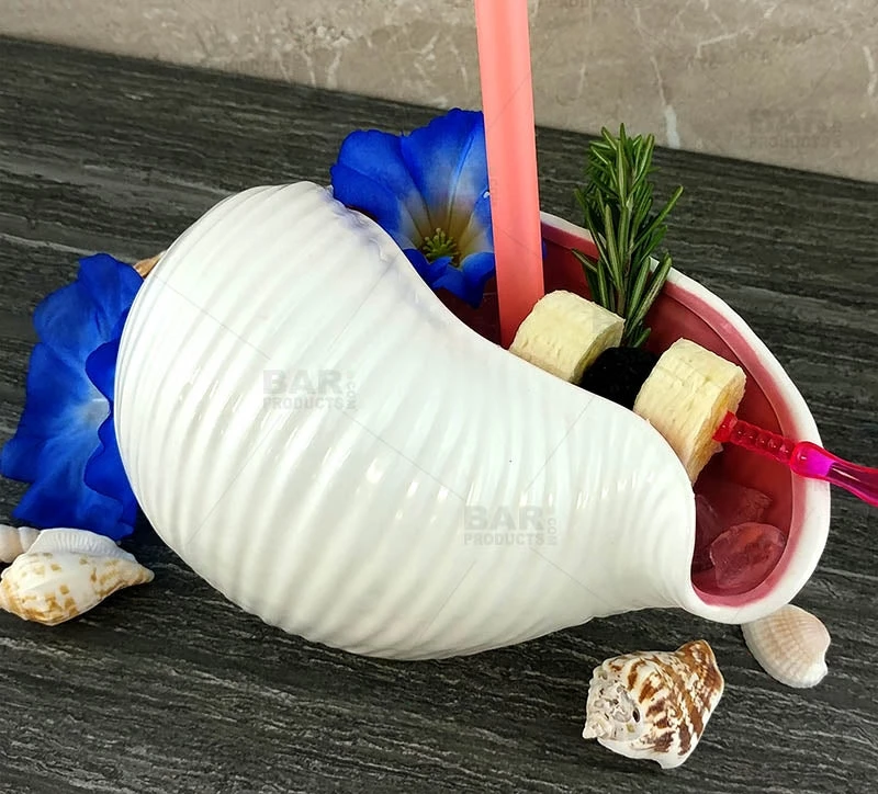 seashell-mug-bpc-6.jpg BarProducts.com BarConic® Tiki Drinkware - Shell - 18 Ounce