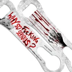 BarProducts.com V-Rod® Bottle Opener - Why So F'ing Serious? Bartending Bottle Openers