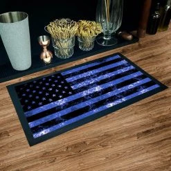 BarProducts.com BAR SERVICE MAT - AMERICAN FLAG- COLOR OPTIONS - 17.25