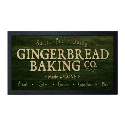 BarProducts.com SPECIAL COLLECTIONS Bar Service Mat - Gingerbread Baking Co. - 17.25" X 10"