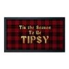 BarProducts.com SPECIAL COLLECTIONS Bar Service Mat - Tis The Season To Be Tipsy - 17.25" X 10"