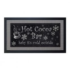 BarProducts.com Bar Service Mat - Hot Cocoa Bar - 17.25" X 10"