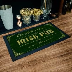 BarProducts.com Custom Printed Bar Service Mat - Irish Pub - 17.25" X 10" BAR SUPPLIES