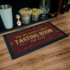 BarProducts.com BAR SUPPLIES Custom Printed Bar Service Mat - Tasting Room - 17.25" X 10"