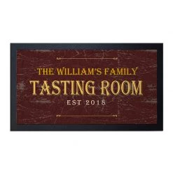 BarProducts.com BAR SUPPLIES Custom Printed Bar Service Mat - Tasting Room - 17.25" X 10"