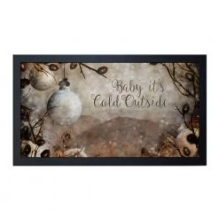 BarProducts.com SPECIAL COLLECTIONS Bar Service Mat - Baby It's Cold Outside - 17.25" X 10"