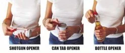 BarProducts.com Novelty Bottle Openers Shotgun Can Opener - White