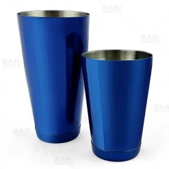 BarProducts.com BarConic® Cocktail Shaker Set - 28oz / 18oz Weighted Tins - Candy Blue