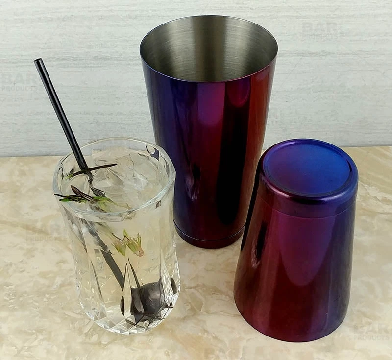 shaker-set-2p-fusion-bpc-5.jpg BarProducts.com BAR TOOLS BarConic® Cocktail Shaker Set - 28oz / 18oz Weighted Tins - Candy Fusion