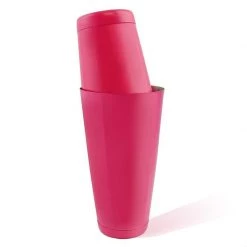 BarProducts.com BarConicĀ® Cocktail Shaker Set - 28oz / 18oz Weighted Tins - Neon Pink BAR TOOLS