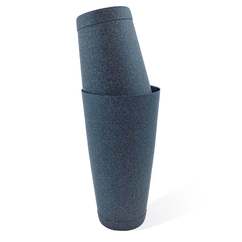 shaker-set-2p-stone-grey-bpc1.jpg BarProducts.com BarConic® Cocktail Shaker Set - 28oz / 18oz Weighted Tins - Weathered Iron BAR TOOLS